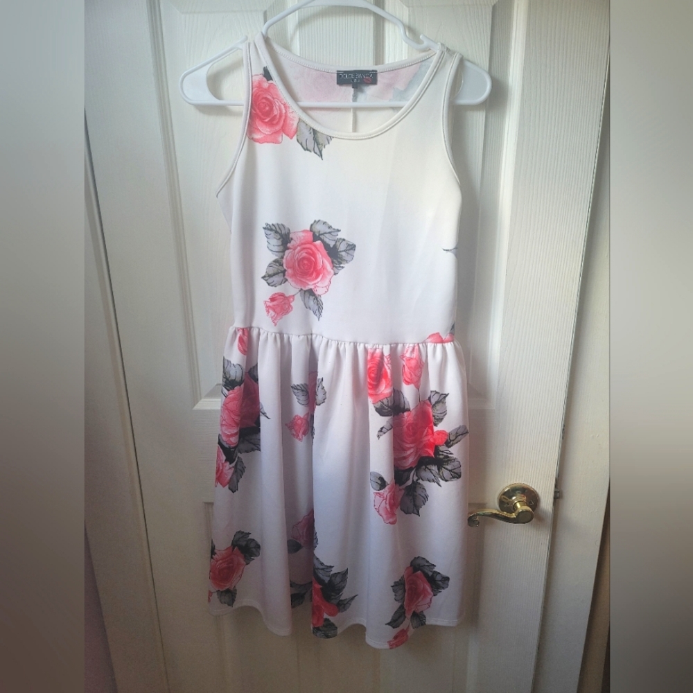 White Floral Dress